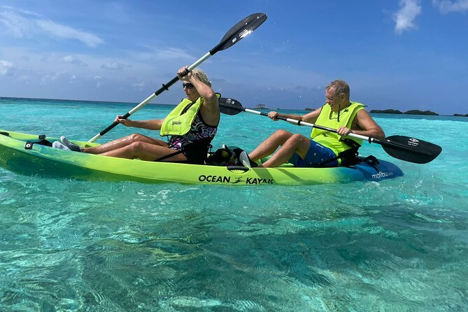 Adventure Kayak & Snorkeling at Reef Island Aruba - Stop 2: Pos Chiquito Bay reef snorkeling from a protected coral setting
