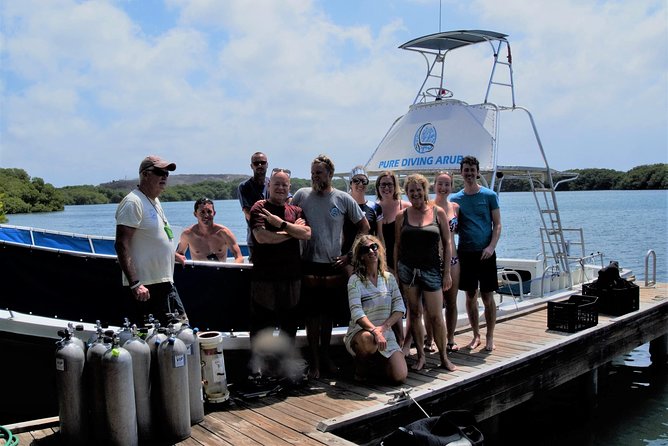 Aruba 2-Tank guided Dive for certified divers / own equipment - Price and value: $109 plus tax, with pickup and two sites