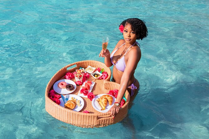 Aruba Floating Breakfast FREE Drone Videos, Champagne & Mimosas - What’s on the Floating Tray (and Why It Works on Camera)