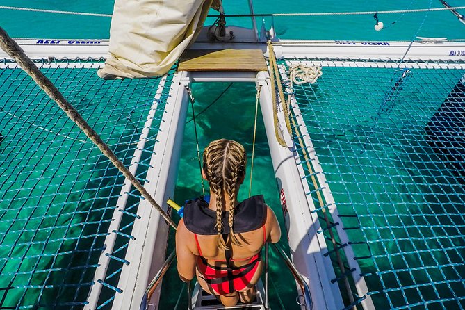 Aruba Morning Snorkel Sail aboard Palm Pleasure Catamaran - SNUBA Option: Breathing Easy With a Guide