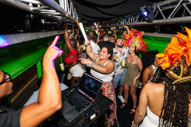 Aruba Nightlife Party Bus with Unlimited Drinks & DJ on Road Jam - Stepping onto the bus at 8:30 pm in Oranjestad