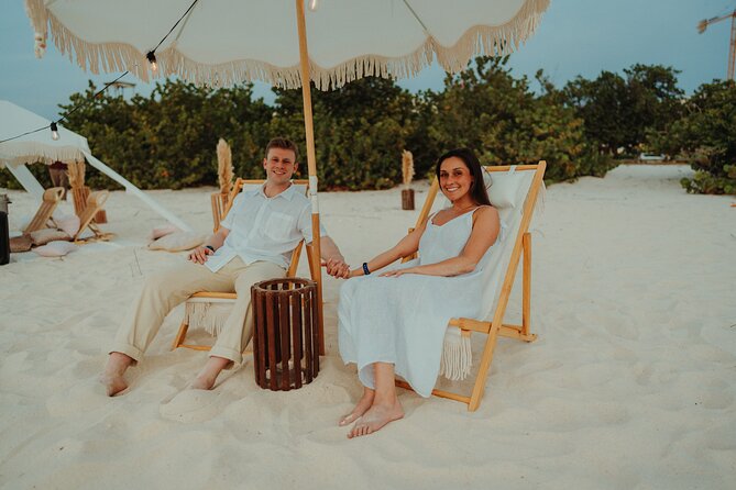Aruba Romantic Sunset Photoshoot & Beach Picnic in Luxury Cabana - Extra Services: Upgrading Proposals, Weddings, and Birthdays