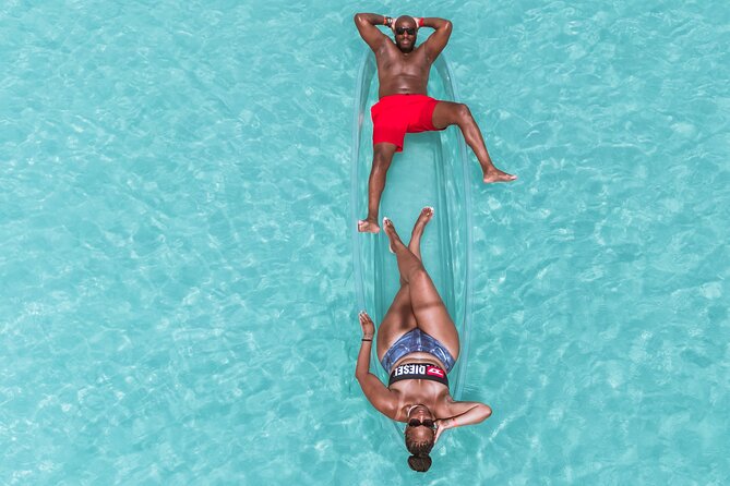 Aruba Unique Clear Kayak Drone Photoshoot with Video - A Clear Kayak, a Drone, and a Very Specific Pose Plan
