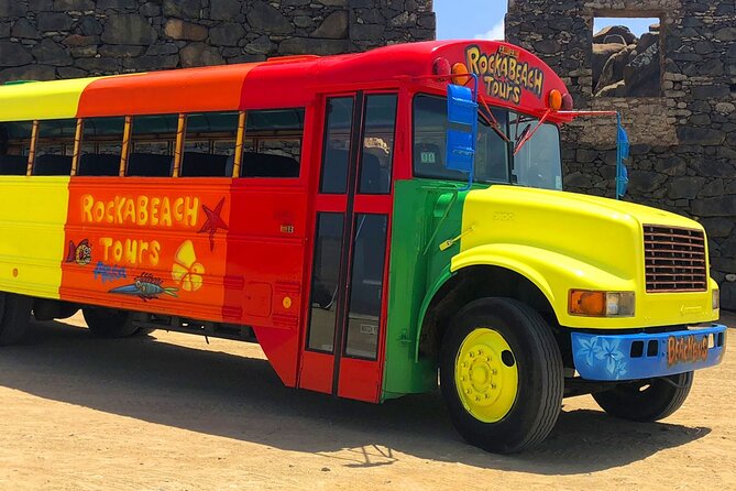 Colorful Beach Bus Sightseeing Tour of Aruba - Casibari Rock Formations: quick stairs, big photo payoff