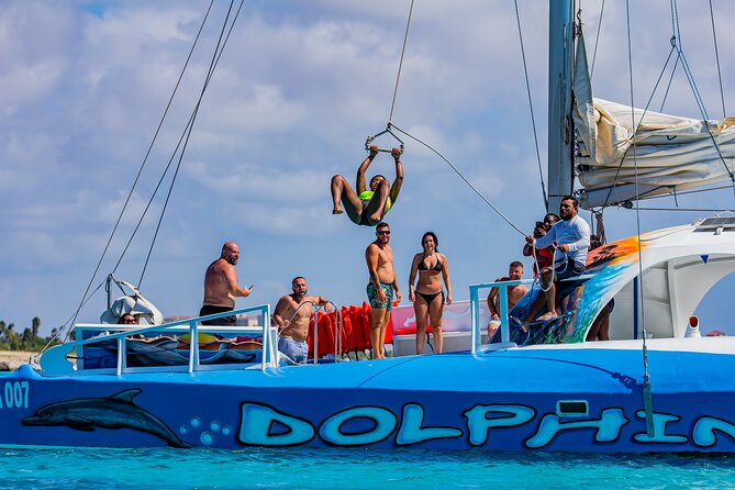 Dolphin Catamaran Snorkel and Sail with Open Bar - Antilla to the rail: how the snorkeling experience really varies