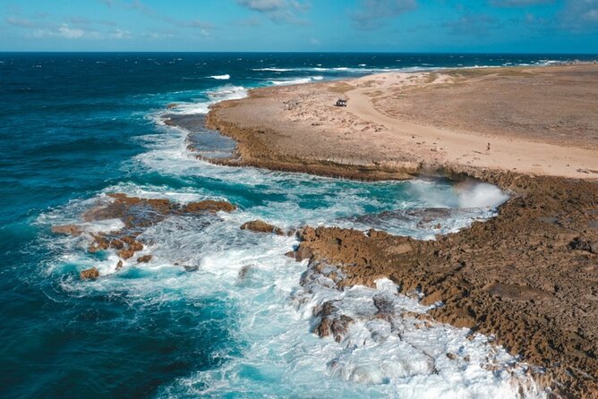 Full day Aruba Island Private Jeep Tour Arikok Park - Drone Shots - Hooiberg Viewpoint and Bushiribana Gold Mine Ruins