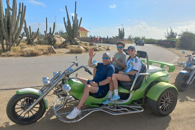 Guided Trikes Tour Around Aruba Island - Lighthouse Point plus Casibari rock formations: overlooks that work fast