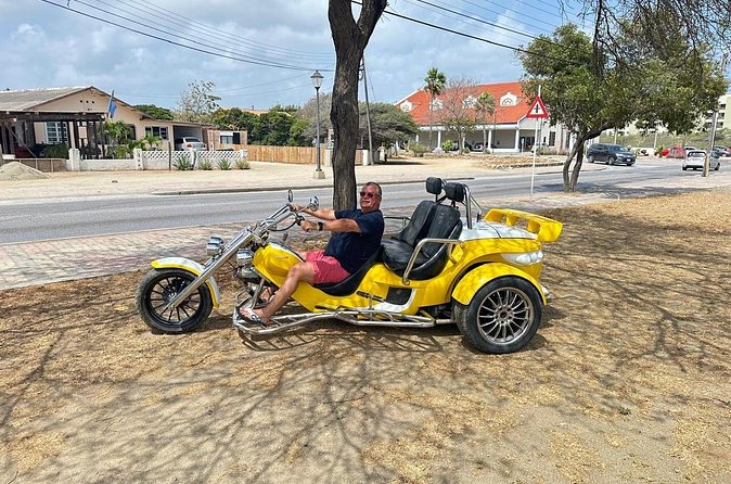 Guided Trikes Tour Around Aruba Island - The big trike ride: following the guide, hitting Aruba’s mix