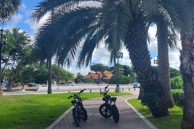 Oranjestad Culture Heritage and Coastal Electric Bike Experience - Surfside Beach timing and Plaza Turismo’s local hangout vibe
