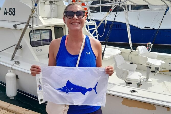 Private Afternoon Fishing Charter in Aruba - The Bertram Sport Fisherman: big-game gear plus real comfort