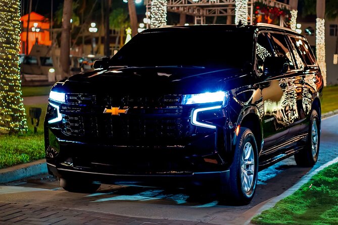 Private Round - Trip Airport Transfer in Aruba Luxury SUV - Timing in Real Life: 15 to 25 Minutes, with Real Airport Variability