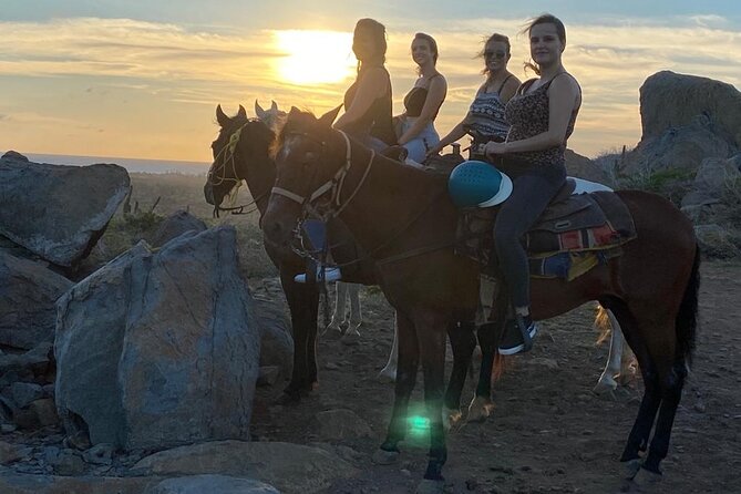 Private Sunset Horseback Ride - The hilltop sunset moment on the north east coast