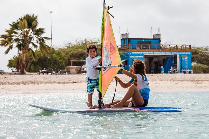 Private Windsurfing Lessons in Aruba - Noord beach check-in: get sorted fast, then get moving