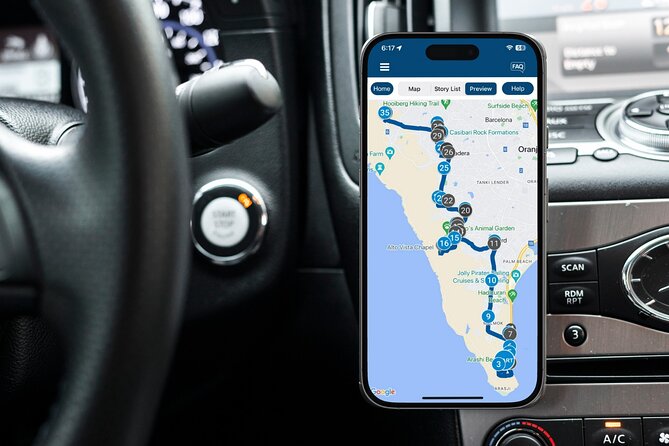 Scenic Aruba Self-Guided Driving and Walking Audio Tour - How you start at Natural Bridge and get audio playing
