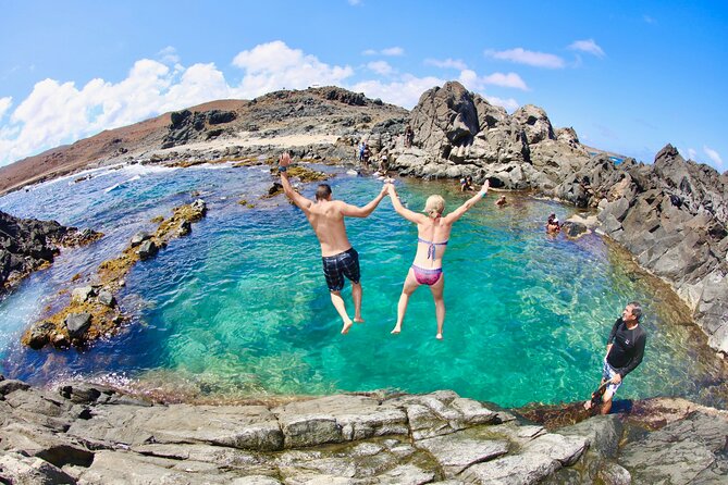 ThrillSeekers: Aruba UTV Tour & Cliff Jump at Natural Pool - Tres Trapi Steps: snorkeling time and sea-turtle chances